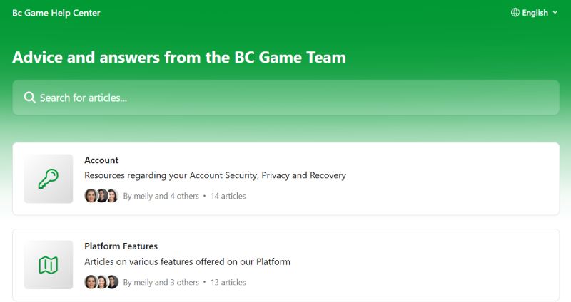 BC Game Help Center