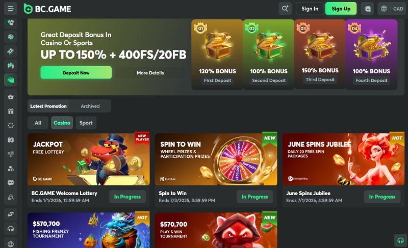 BC Game bonuses