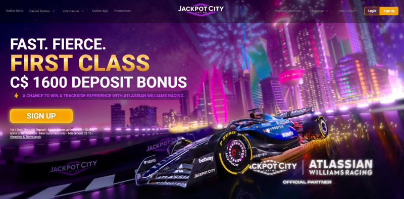 JackpotCity casino website